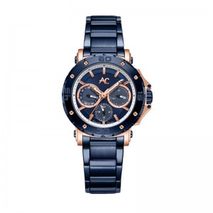 Alexandre Christie AC 9205 Rosegold Blue Steel Lady BFBURBU
